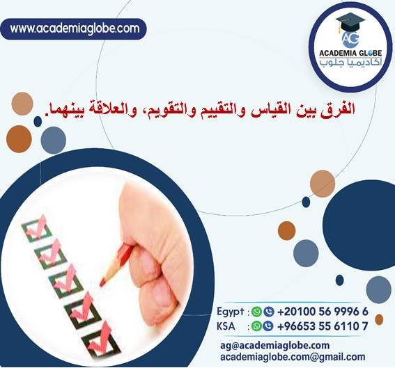 الفرق بين القياس والتقييم والتقويم, والعلاقة بينهما